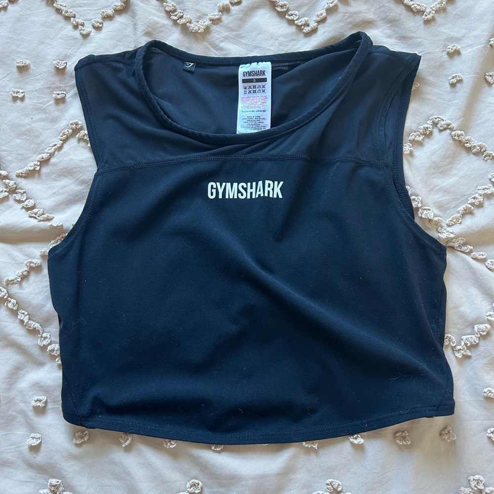 Gymshark Black Workout Crop Top